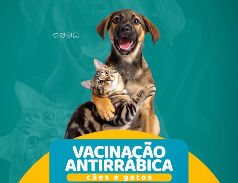 Dia D de vacinao contra raiva animal  realizado em Riacho dos Cavalos