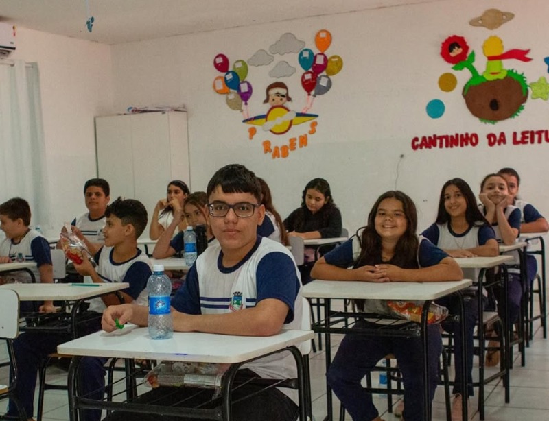 Riacho dos Cavalos registra 100% da presena de alunos na prova do SAEB